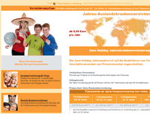Tablet Screenshot of jahres-auslandskrankenversicherung.de